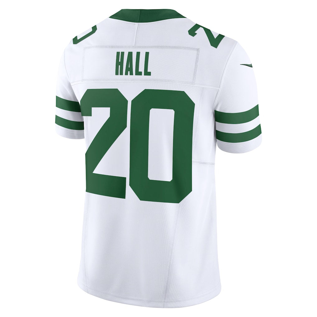 NY.Jets #20 Breece Hall Legacy White Vapor F.U.S.E. Limited Jersey