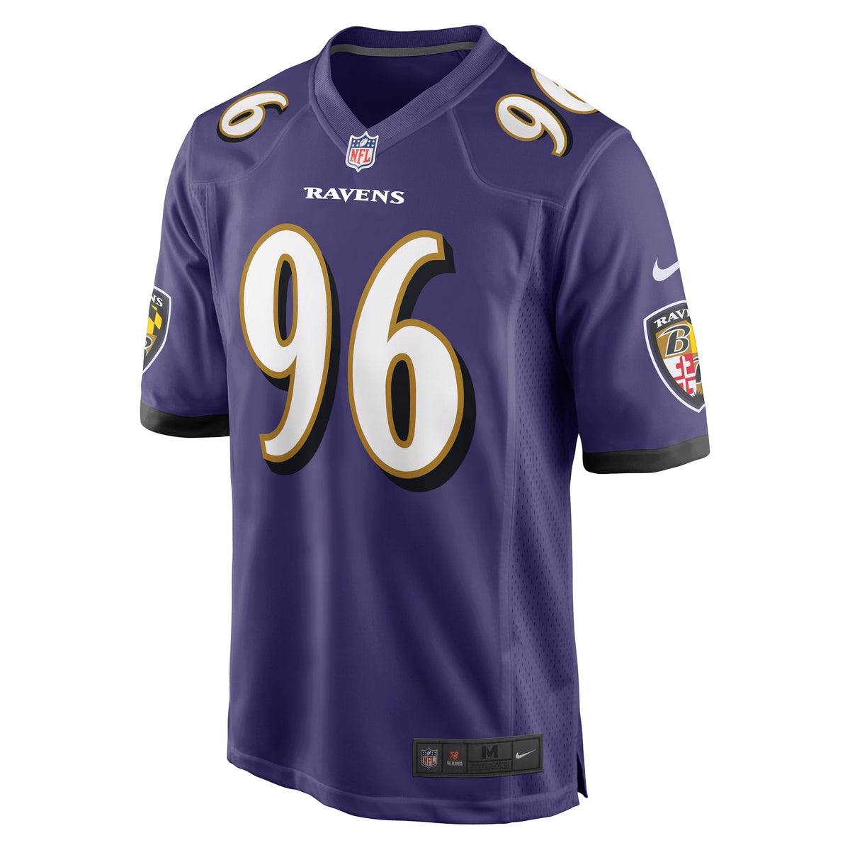 Broderick Washington Baltimore Ravens  Game   Jersey - Purple