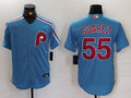 Men's Philadelphia Phillies Ranger Suarez #55 Light Blue Alternate Limited Jersey1
