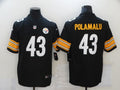 Men's Pittsburgh Steelers Troy Polamalu Black Game Jersey