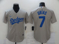 Men's Los Angeles Dodgers Julio Urias Gray Replica Baseball Jersey
