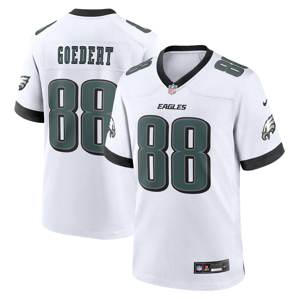 Dallas Goedert Philadelphia Eagles  White Game Jersey - White-MEN/WOMEN