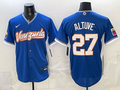 Men's Venezuela Baseball Jose Altuve #27 Royal 2026 World Baseball Classic Stadium Jersey