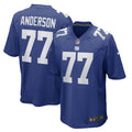 Jack Anderson New York Giants  Game   Jersey - Royal
