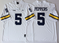 Men's Michigan Wolverines Jabrill Peppers White Alumni Player Game Jersey