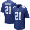 Tiki Barber New York Giants  Game Retired   Jersey - Royal