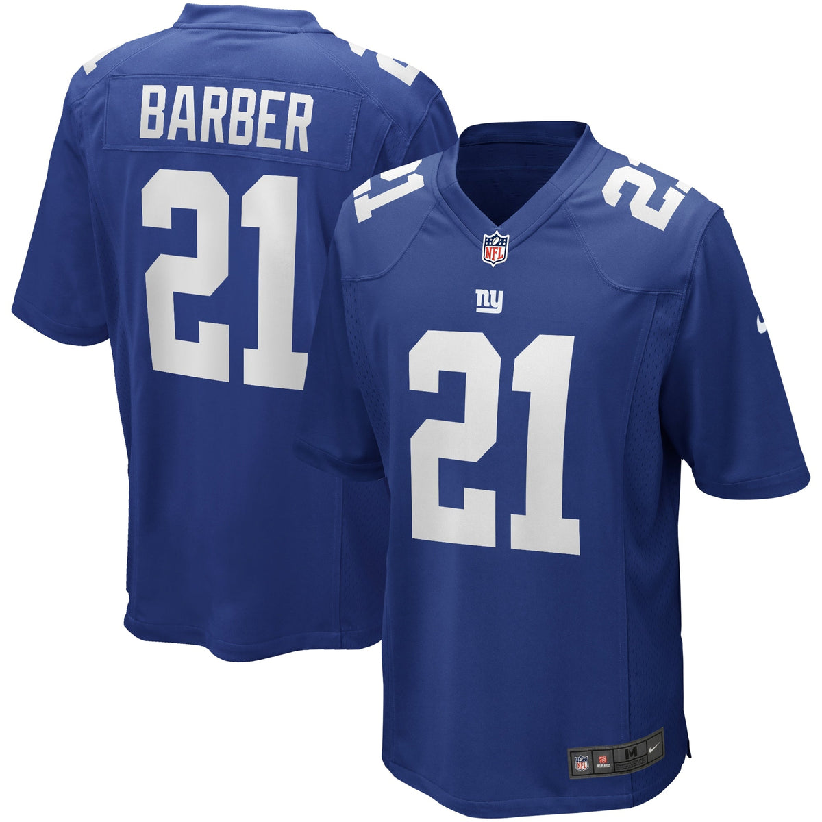 Tiki Barber New York Giants  Game Retired   Jersey - Royal