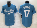 Men's Los Angeles Dodgers Shohei Ohtani Light Blue Alternate Cooperstown Collection Player Jersey