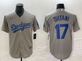 Men's Los Angeles Dodgers Shohei Ohtani Gray Replica Game Jersey