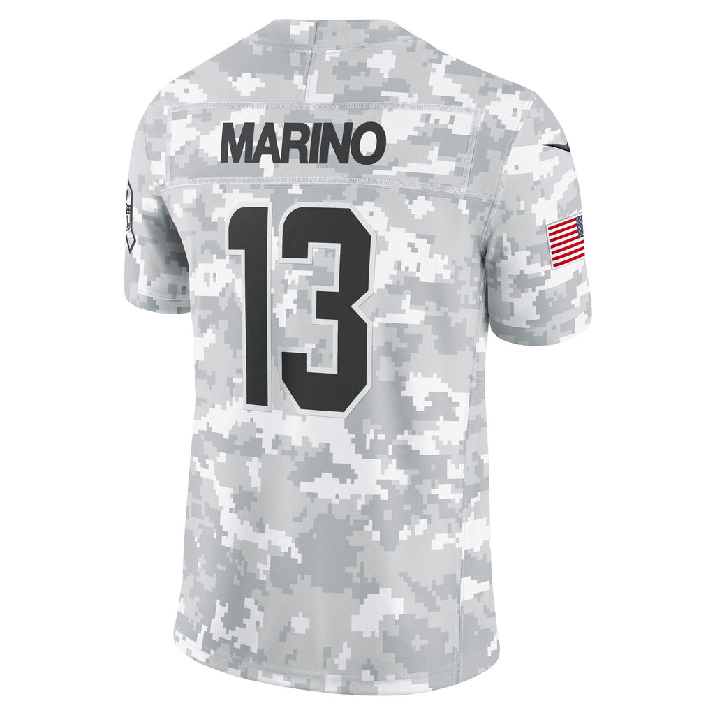 Dan Marino Miami Dolphins  2024 Salute to Service Retired   Limited Jersey - Arctic Camo