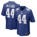 Nick McCloud New York Giants  Game   Jersey - Royal
