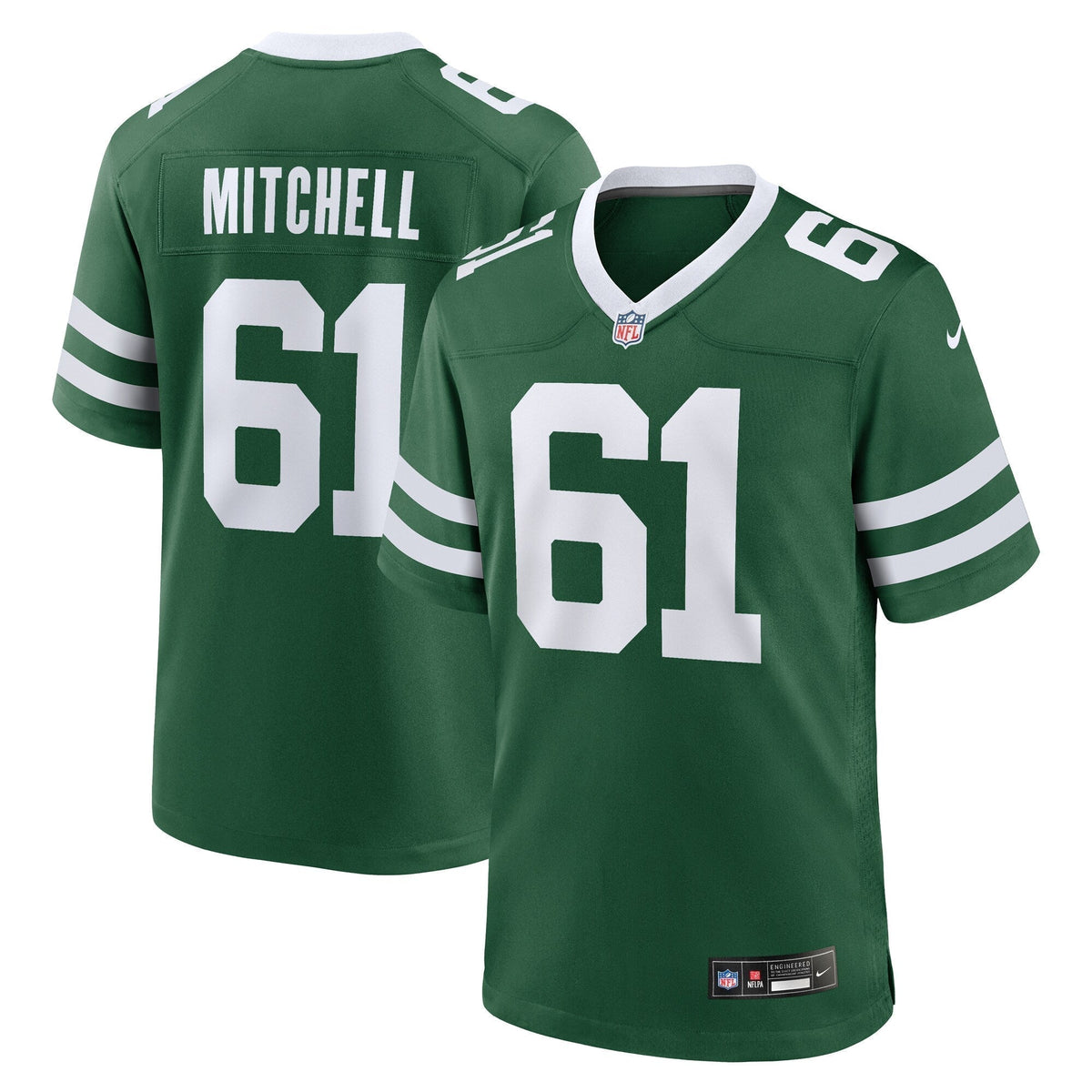 Max Mitchell New York Jets  Team Game Jersey - Legacy Green