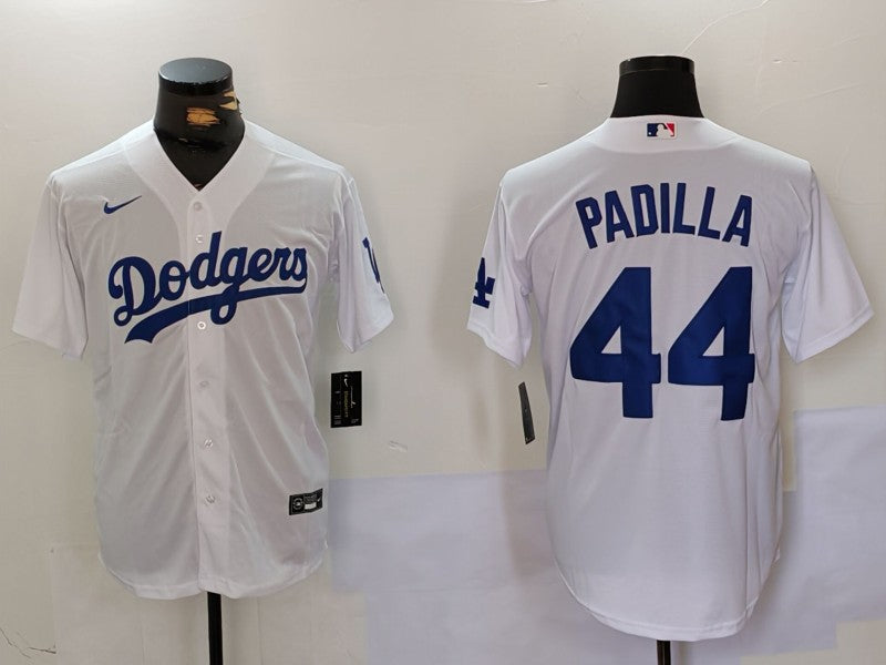 Men's Los Angeles Dodgers Vicente Padilla White Replica Player Jersey
