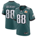 Men's Philadelphia Eagles Dallas Goedert  Midnight Green Super Bowl LIX Game Jersey