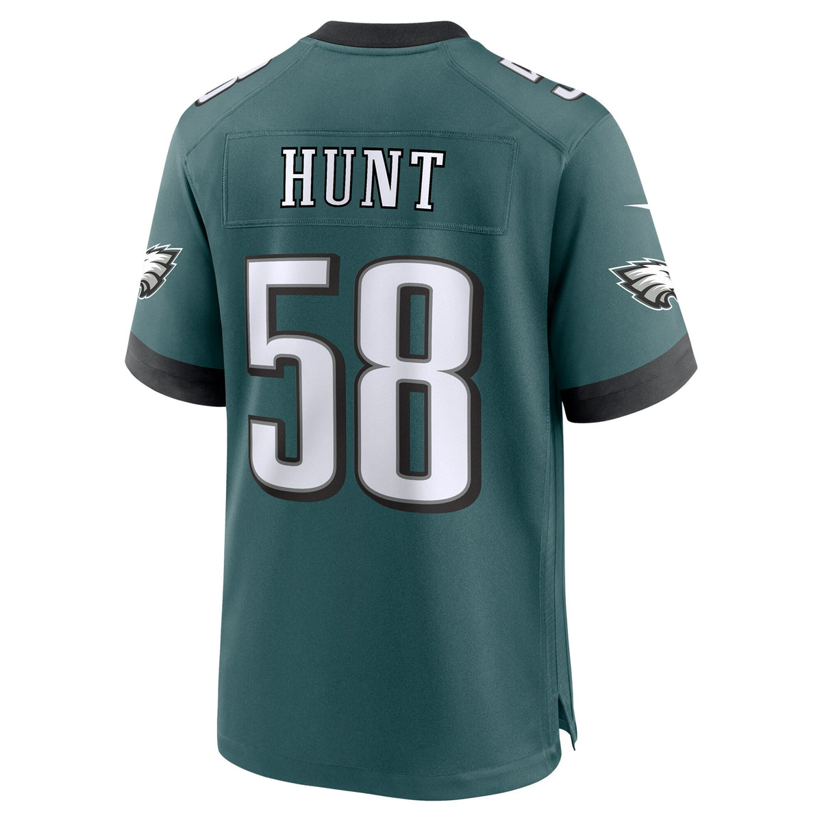 Jalyx Hunt Philadelphia Eagles  Team Game Jersey - Midnight Green