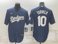 Men's Los Angeles Dodgers Justin Turner Blue Stitched Baseball Jersey