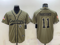 Men's Dallas Cowboys Micah Parsons Olive 2022 Salute To Service Limited Jersey Joint Edition