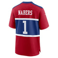 NY.Giants #1 Malik Nabers Century Red Alternate Game Jersey