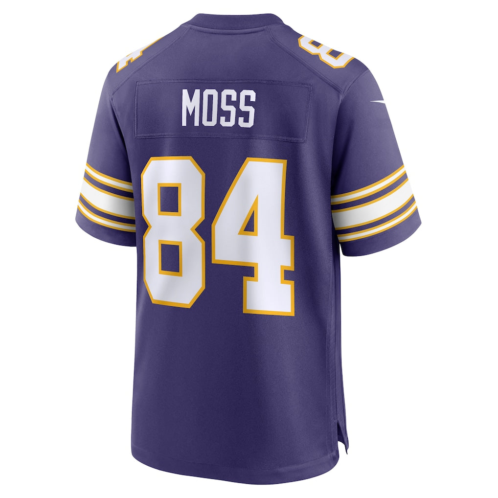 M.Vikings #84 Randy Moss Purple Classic Retired Player Game Jersey