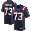 John Hannah New England Patriots  Game Retired   Jersey - Navy