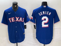 Men's Texas Rangers Marcus Semien #2 Royal Away Replica Player Jersey1