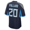T.Titans  #20 Tony Pollard Navy Game Player Jersey
