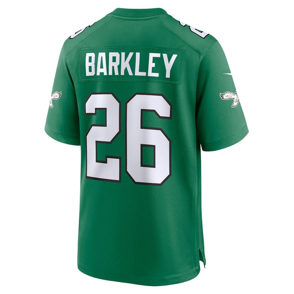 P.Eagles #26 Saquon Barkley Kelly Green Alternate Game Jersey