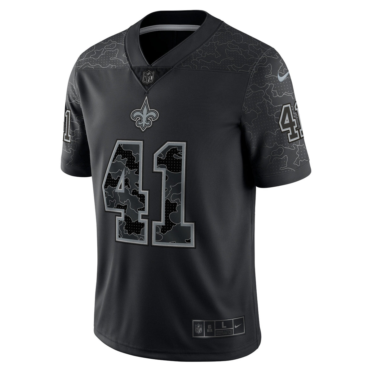 Alvin Kamara New Orleans Saints  RFLCTV Limited Jersey - Black