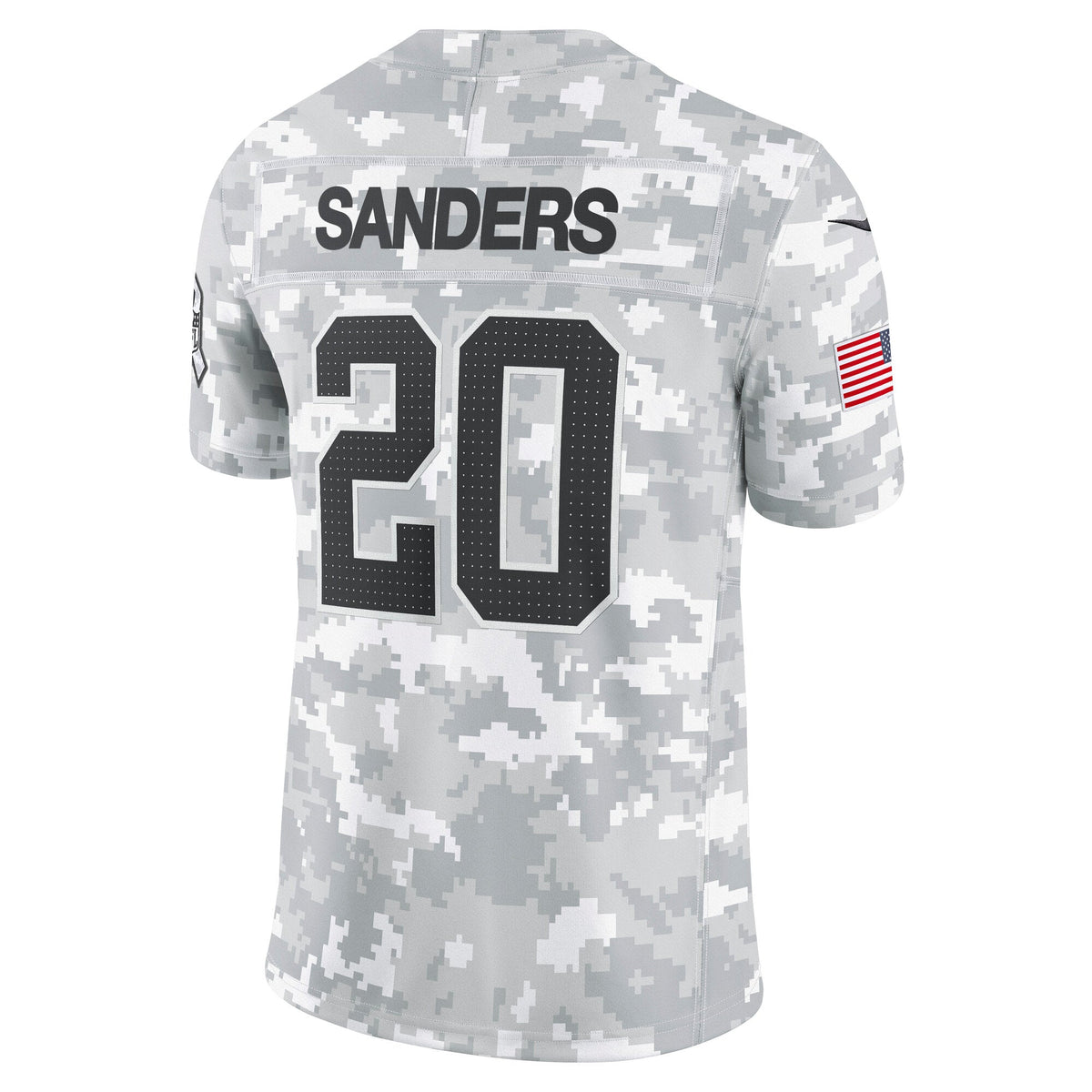 Barry Sanders Detroit Lions  2024 Salute to Service Retired   Limited Jersey - Arctic Camo