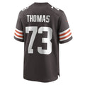 C.Browns #73 Joe Thomas Brown Retired Game Player Jersey