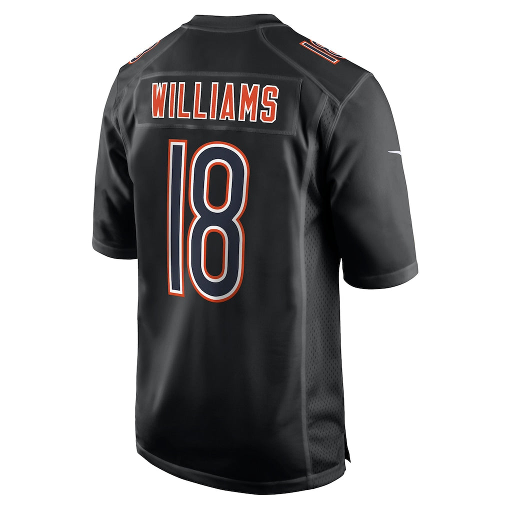 C.Bears #18 Caleb Williams Carbon Black Fashion Jersey