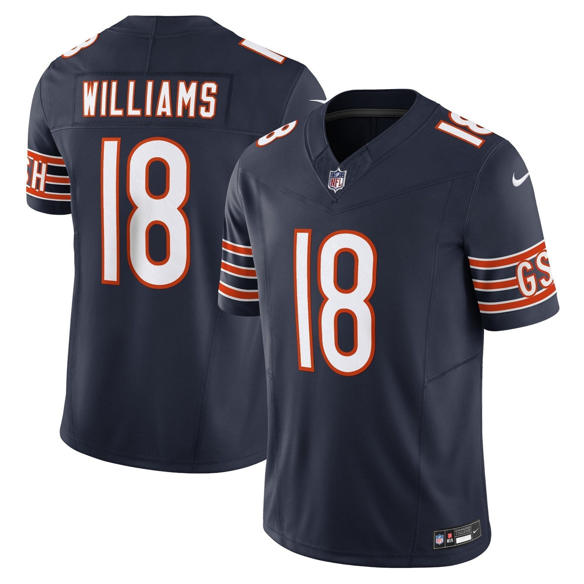 Caleb Williams Chicago Bears  Vapor F.U.S.E. Limited Jersey - Navy