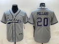 Men's Dallas Cowboys Tony Pollard Gray Game Jersey Joint Edition