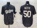 Men's Los Angeles Dodgers Mookie Betts #50 Black Alternate Limited Player Jersey1