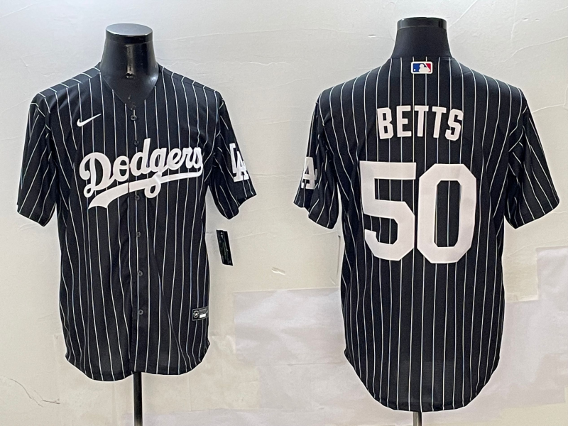 Men's Los Angeles Dodgers Mookie Betts Black Alternate Limited Player Jersey