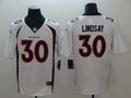 Men's Denver Broncos Phillip Lindsay White Game Jersey