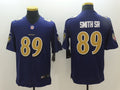 Men's Baltimore Ravens Steve Smith Sr Purple Game Player Jersey