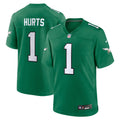 Jalen Hurts Philadelphia Eagles  Alternate Game   Jersey - Kelly Green