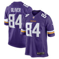 Josh Oliver Minnesota Vikings  Game   Jersey - Purple