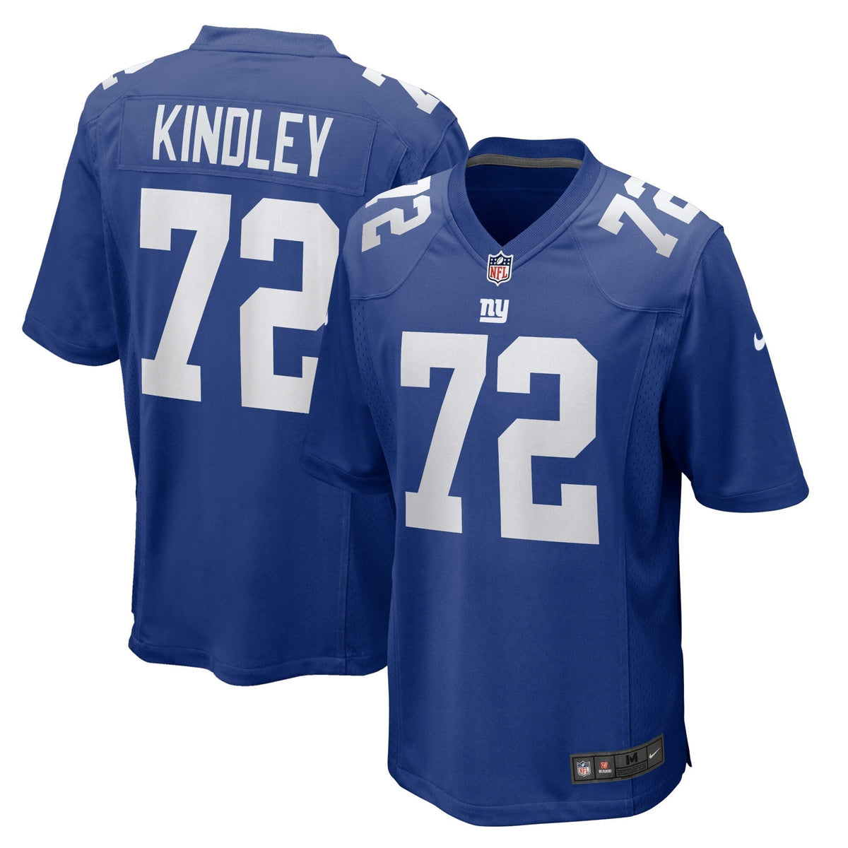 Solomon Kindley New York Giants  Home Game   Jersey - Royal