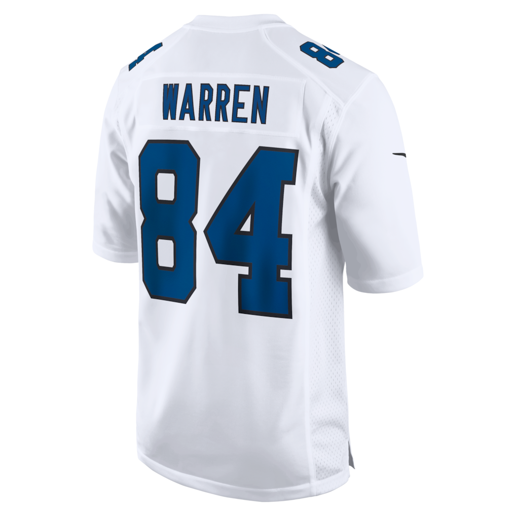 IN.Colts #84 Tyler Warren Tundra White Fashion Game Jersey