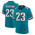 Foye Oluokun Jacksonville Jaguars  Prowler Throwback   Game Jersey - Teal