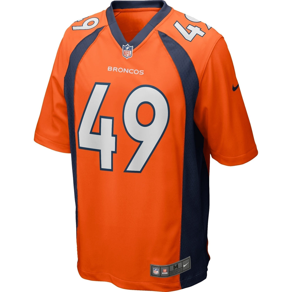 Dennis Smith Denver Broncos  Game Retired   Jersey - Orange