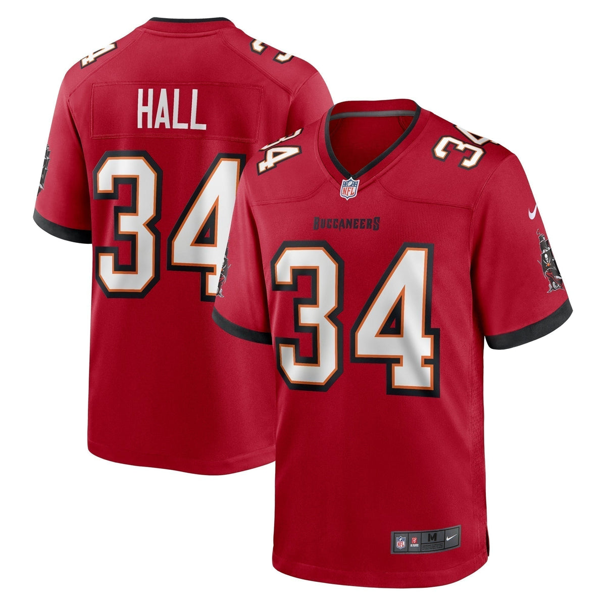 Bryce Hall Tampa Bay Buccaneers  Team Game Jersey -  Red