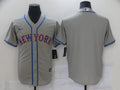 Men's New York Mets Gray Road Authentic Blank Jersey1