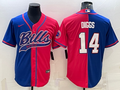 Men's Buffalo Bills Stefon Diggs Royal/Red Game Jersey Joint Edition
