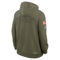 Men's Los Angeles Rams  Olive 2025 Salute to Service Sideline Standard Issue Dri-FIT Hoodie