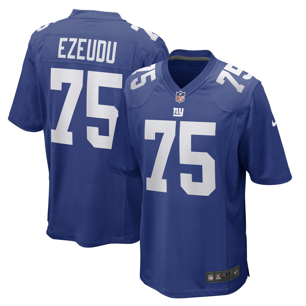Joshua Ezeudu New York Giants  Game   Jersey - Royal