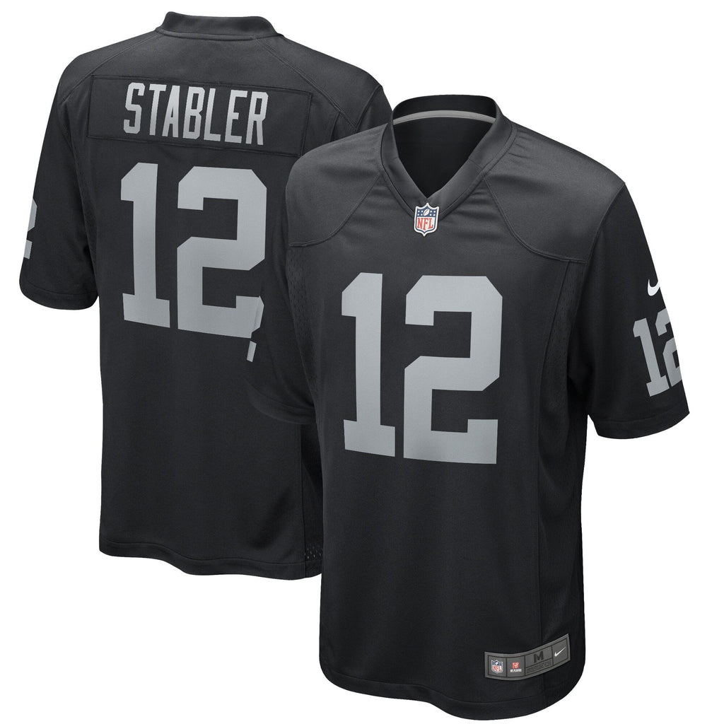 Ken Stabler Las Vegas Raiders  Game Retired   Jersey - Black