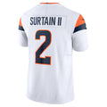 D.Broncos #2 Patrick Surtain II White Mile High Collection Vapor F.U.S.E. Limited Jersey